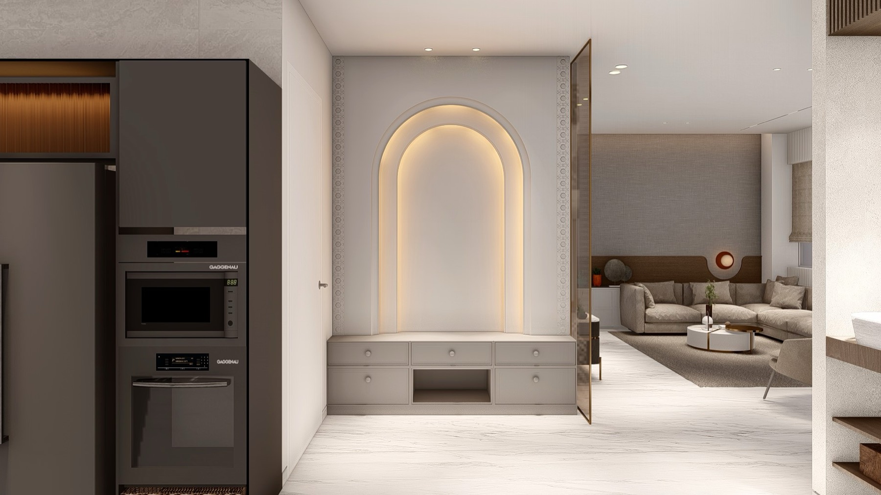 Pooja room, Agarwal Mansion — design visualisation