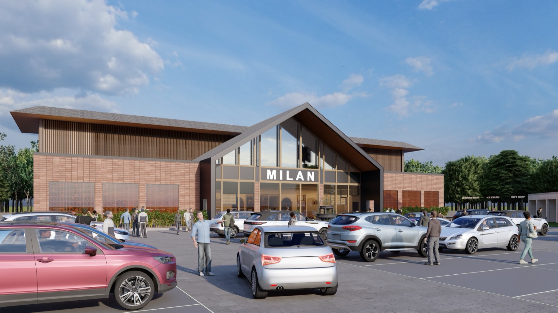 Exterior view, Milan's, Rohtak — design visualisation